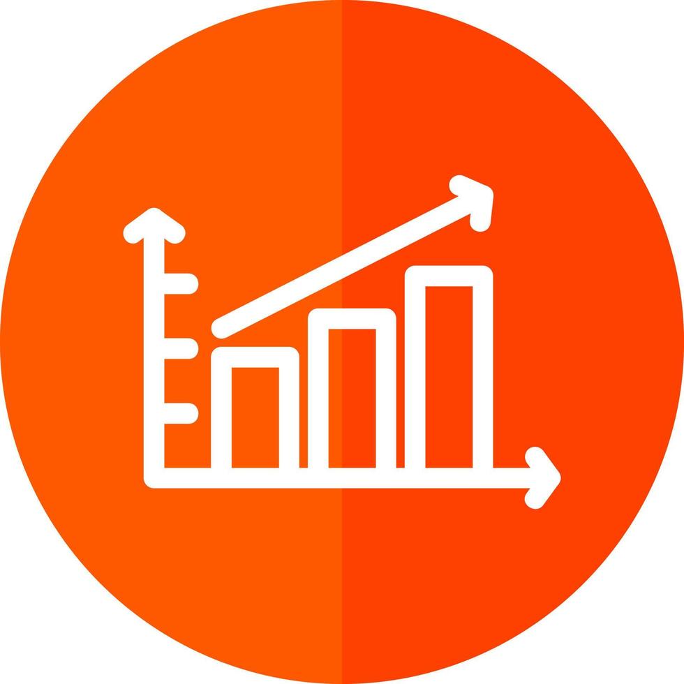 escalerend bar diagram vector icoon ontwerp