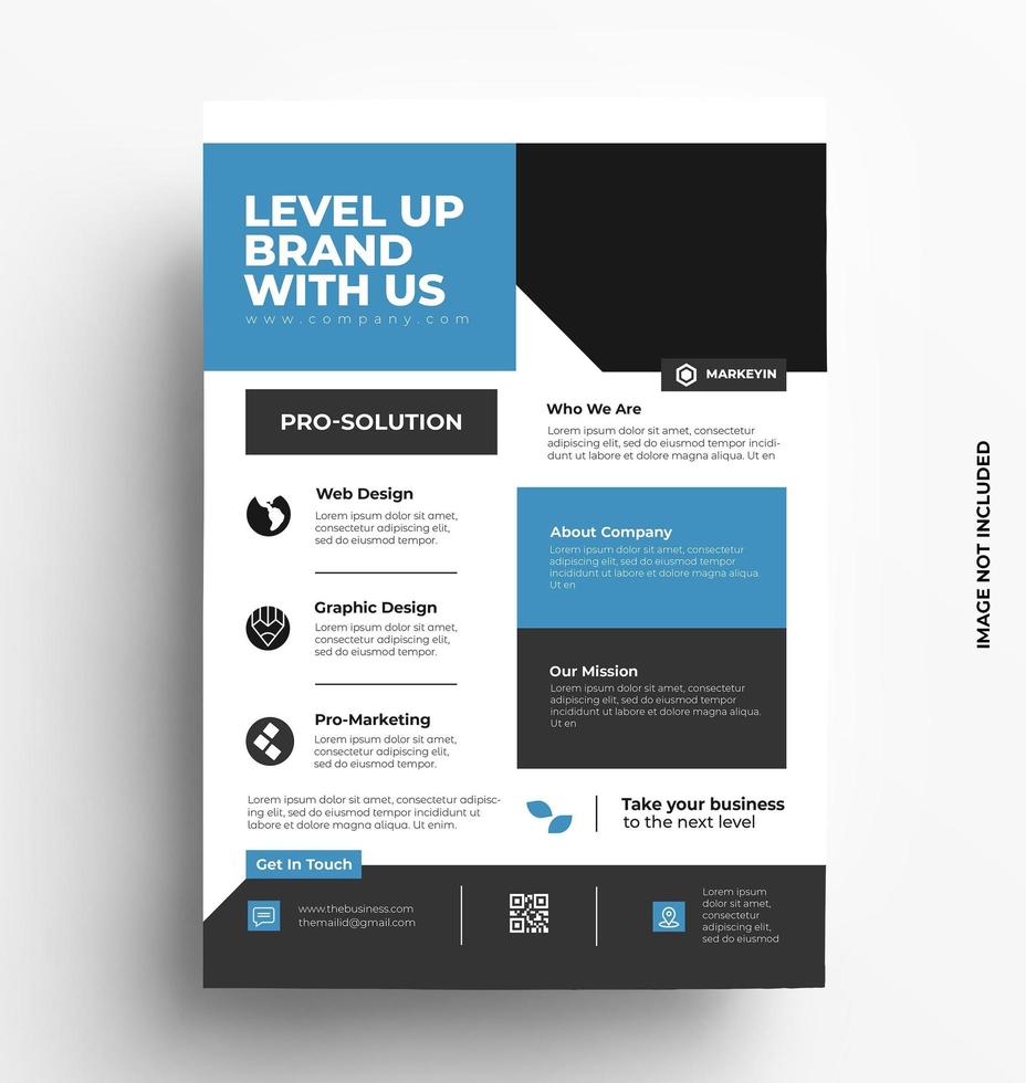 brochure folder ontwerpsjabloon lay-out vector