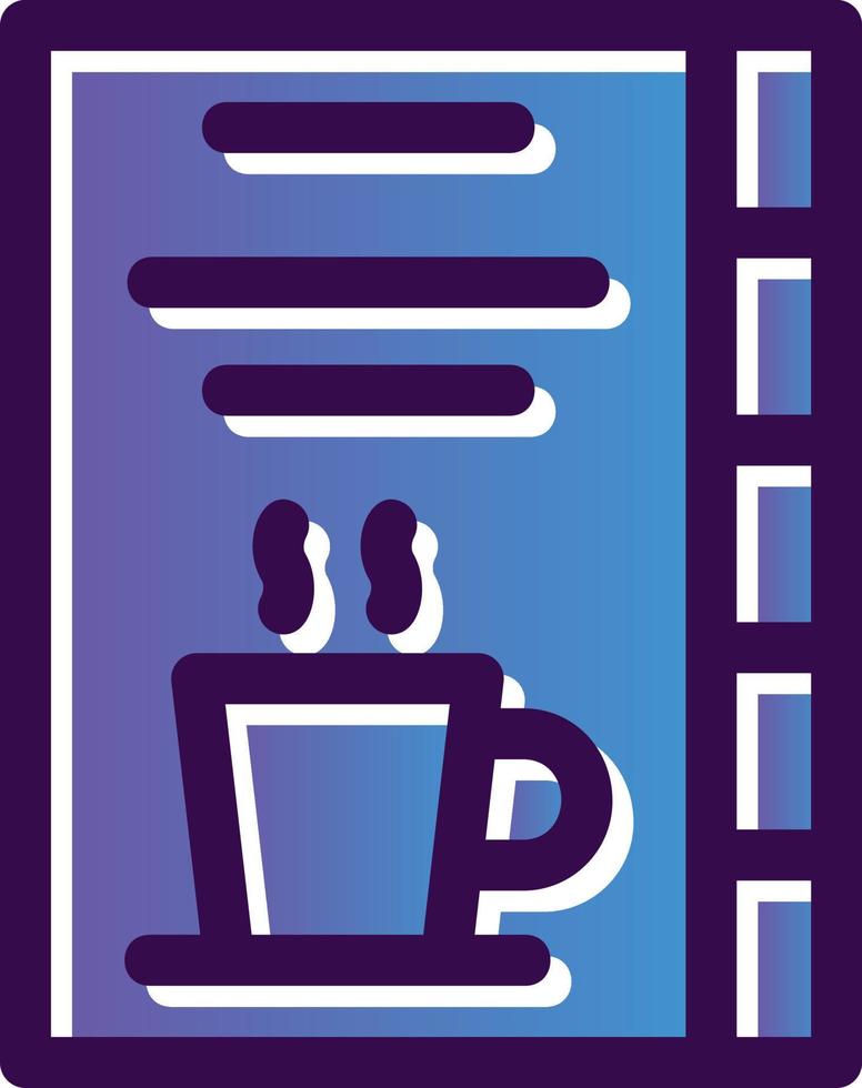 koffie kaart vector icoon ontwerp