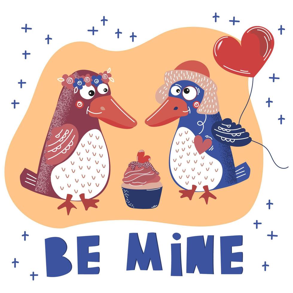 gek liefde Valentijn dag partij dier vector illustratie reeks