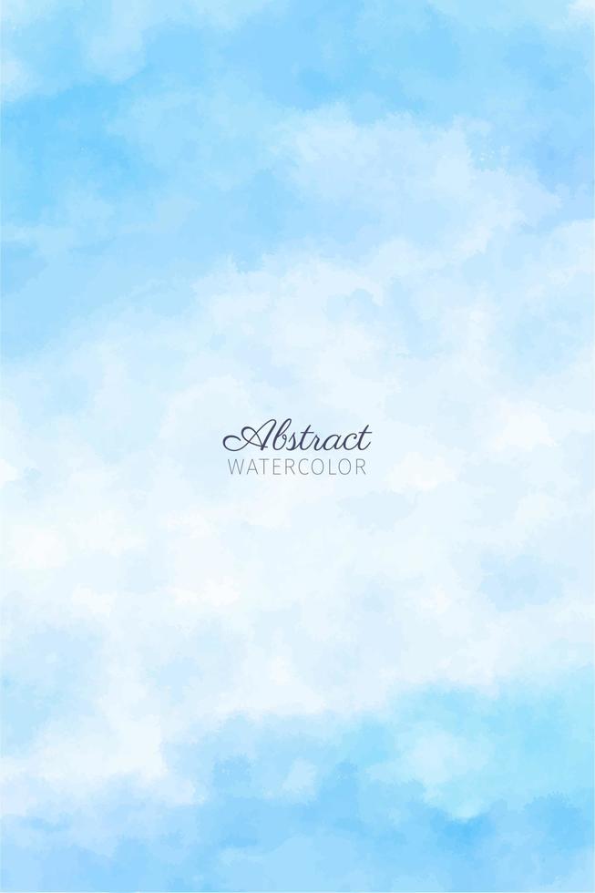 lucht blauw abstract waterverf achtergrond vector