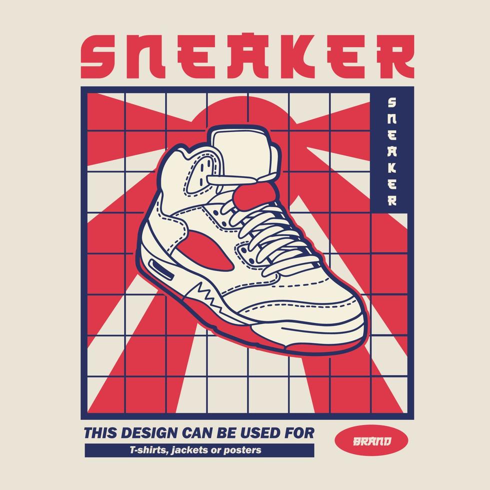 sneaker schoenen . concept. vlak ontwerp. vector illustratie. sportschoenen in vlak stijl. sportschoenen kant visie. mode sportschoenen.