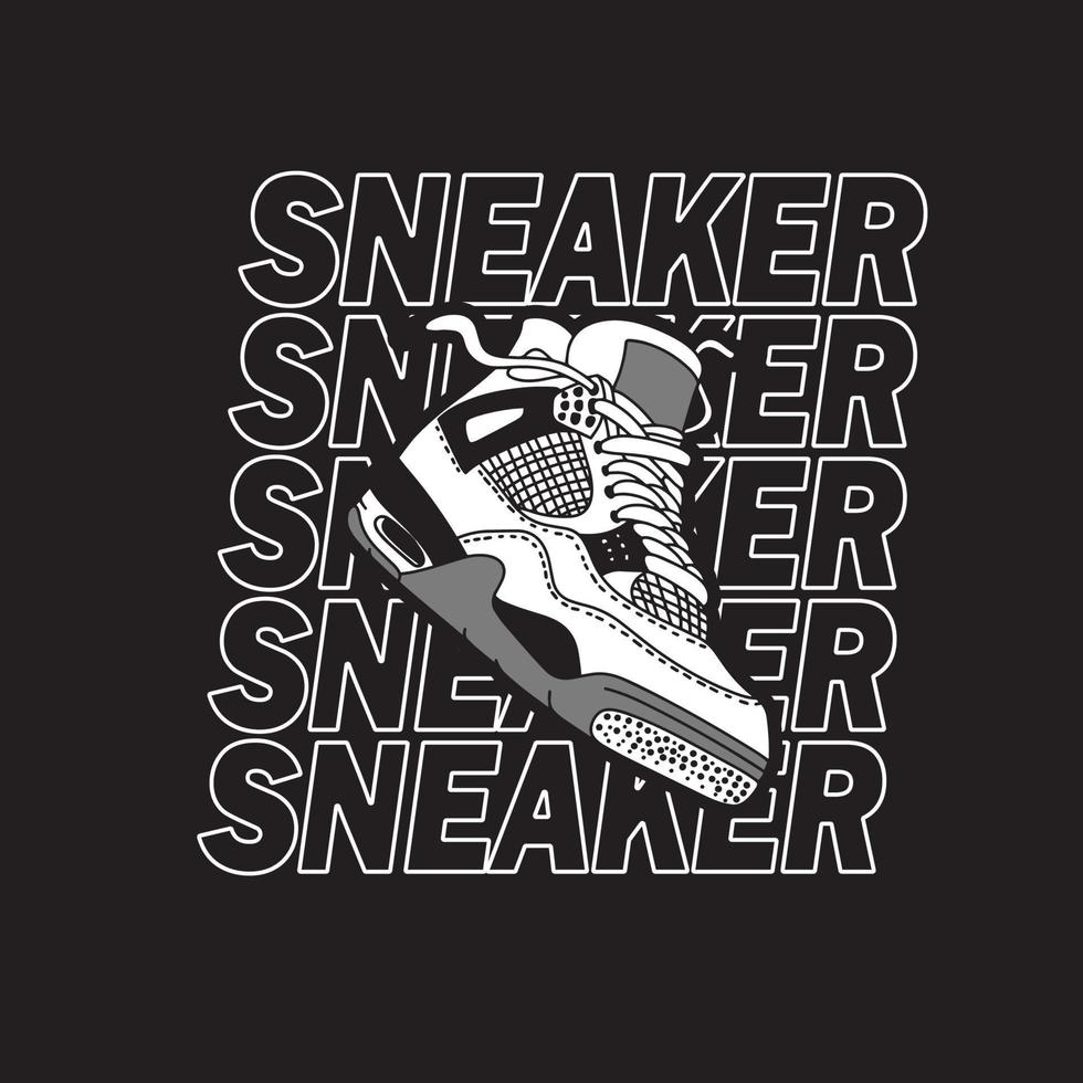 sneaker schoenen . concept. vlak ontwerp. vector illustratie. sportschoenen in vlak stijl. sportschoenen kant visie. mode sportschoenen.