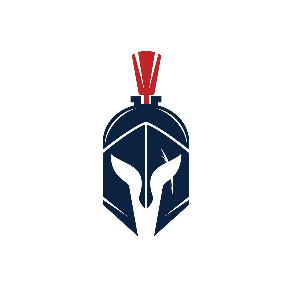 spartaans logo. oud wijnoogst antiek spartaans krijger vector ontwerp