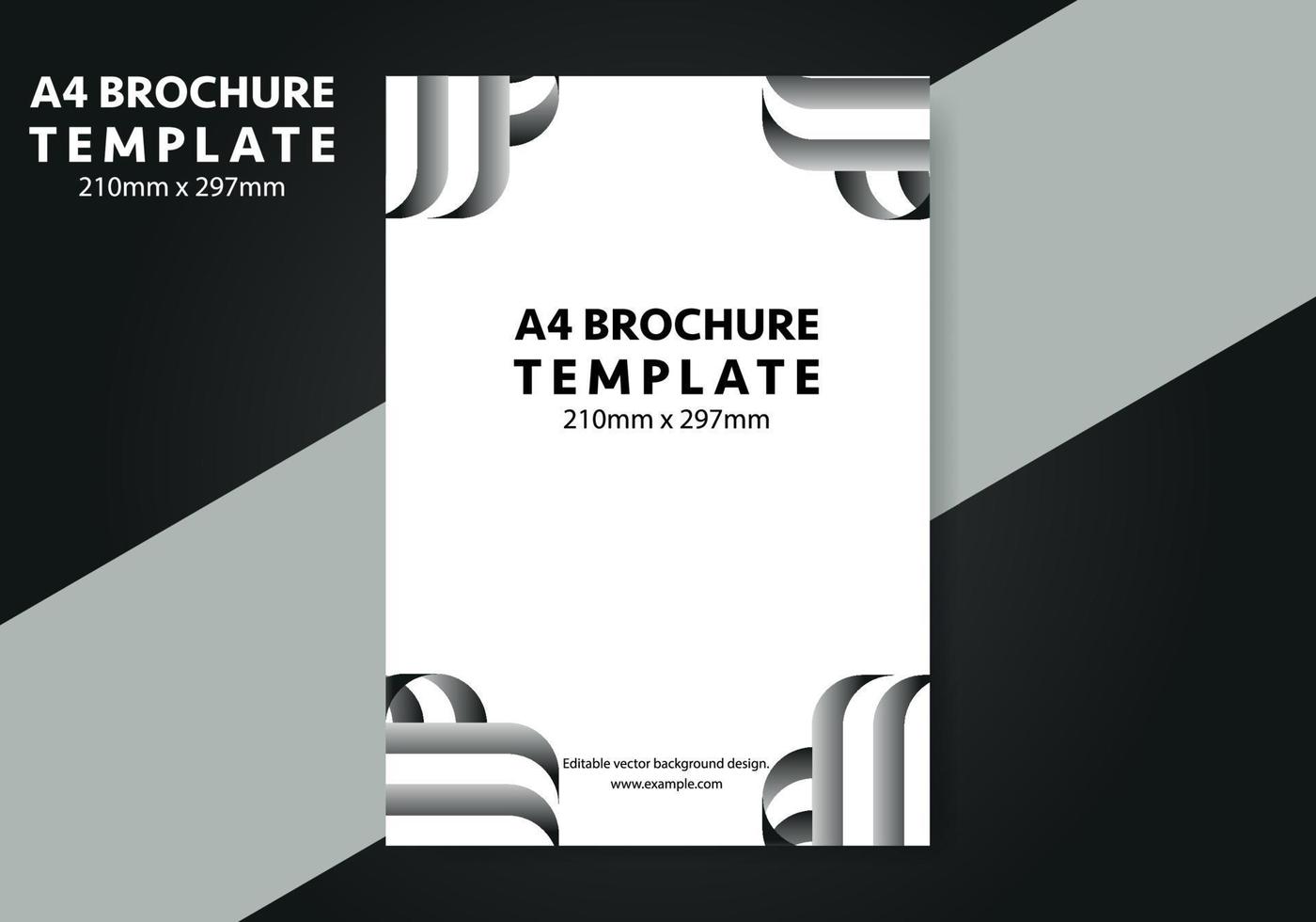 a4 brochure achtergrond ontwerp sjabloon vector, folder sjabloon voor bedrijf achtergrond lay-out in a4 grootte vector