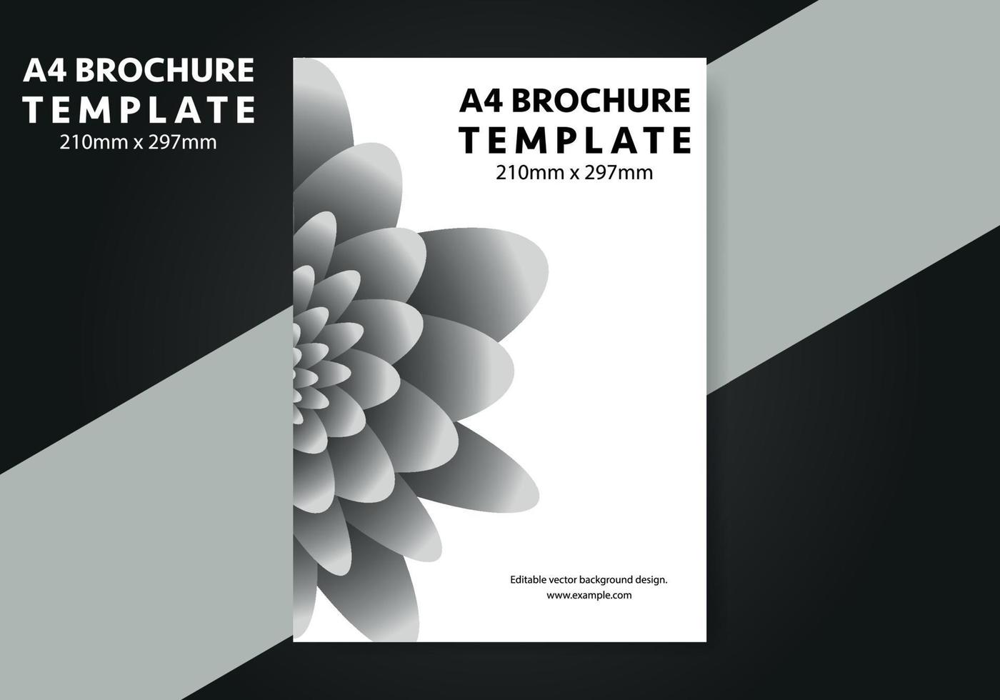 a4 brochure achtergrond ontwerp sjabloon vector, folder sjabloon voor bedrijf achtergrond lay-out in a4 grootte vector