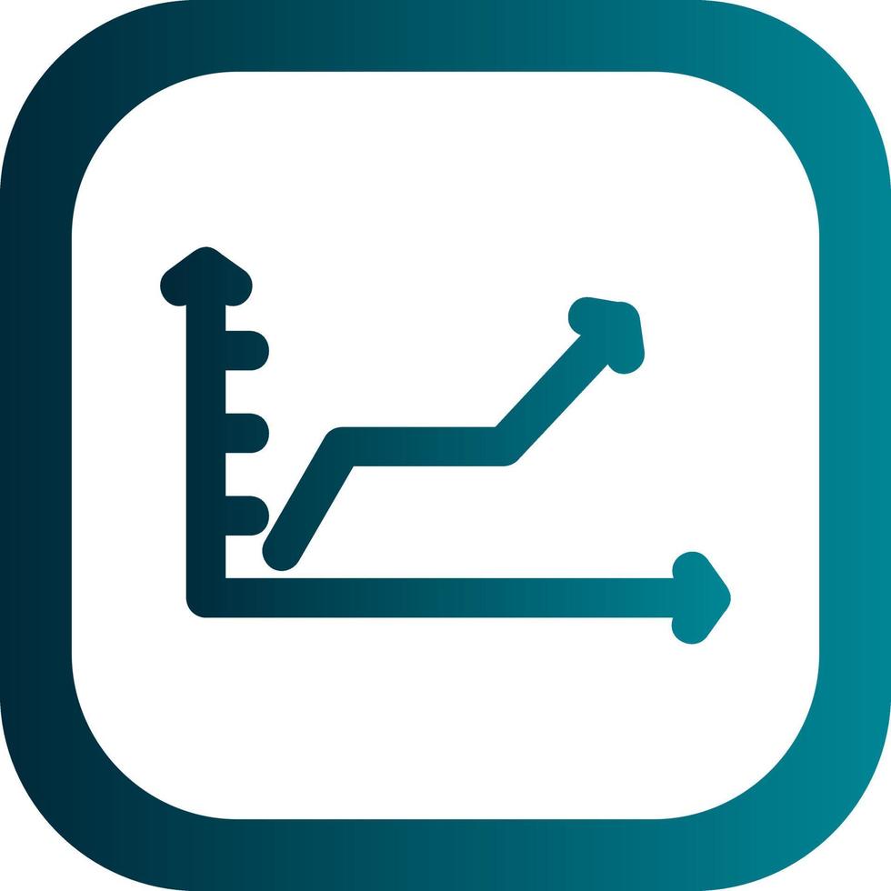 stijgende lijn lijn diagram vector icoon ontwerp
