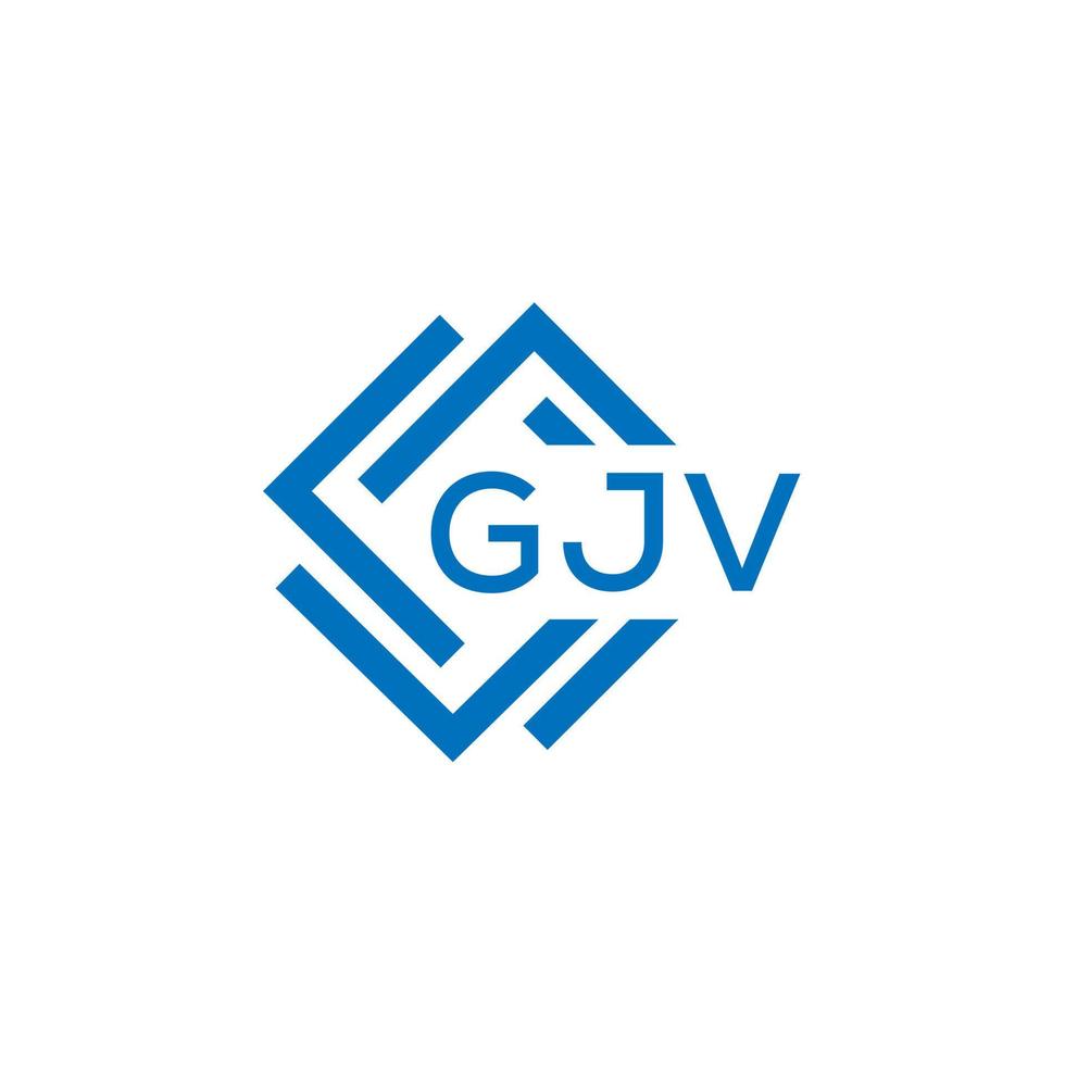 gjv creatief cirkel brief logo concept. gjv brief ontwerp.gjv brief logo ontwerp Aan wit achtergrond. gjv creatief cirkel brief logo concept. gjv brief ontwerp. vector