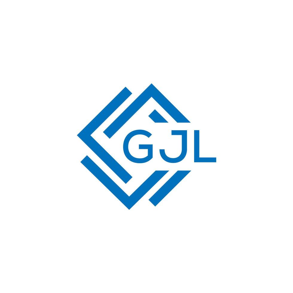 gjl brief logo ontwerp Aan wit achtergrond. gjl creatief cirkel brief logo concept. gjl brief ontwerp. vector