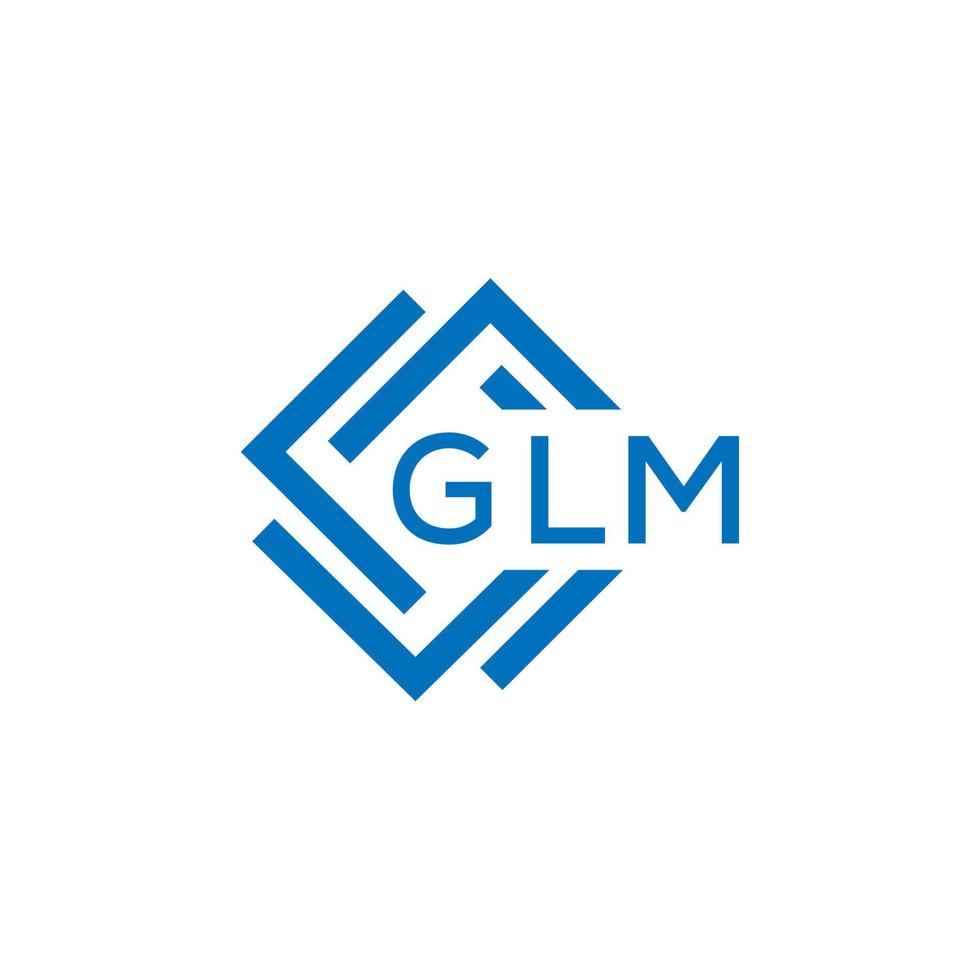 glm brief logo ontwerp Aan wit achtergrond. glm creatief cirkel brief logo concept. glm brief ontwerp. vector