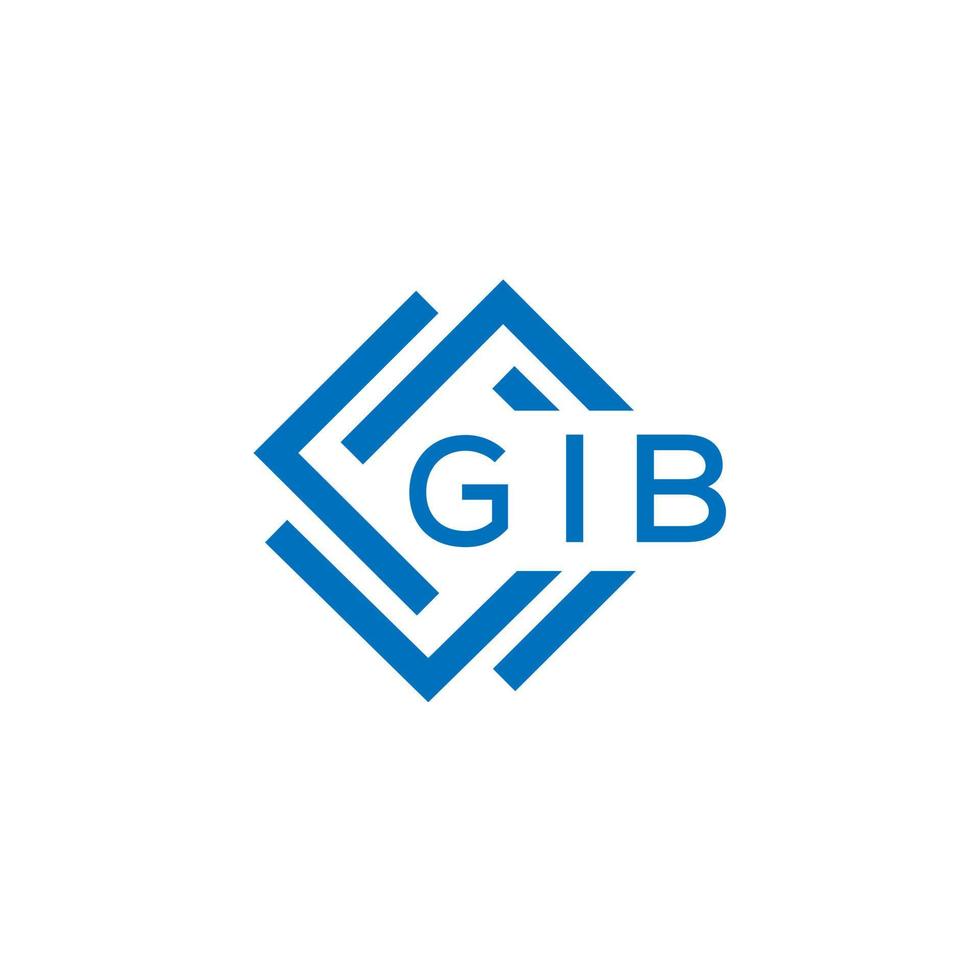 gib brief logo ontwerp Aan wit achtergrond. gib creatief cirkel brief logo concept. gib brief ontwerp. vector