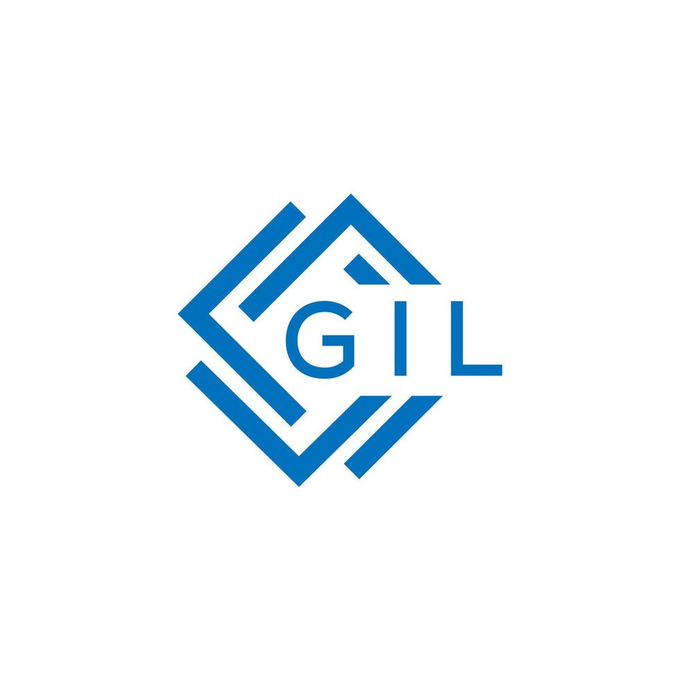 Gil brief logo ontwerp Aan wit achtergrond. Gil creatief cirkel brief logo concept. Gil brief ontwerp. vector