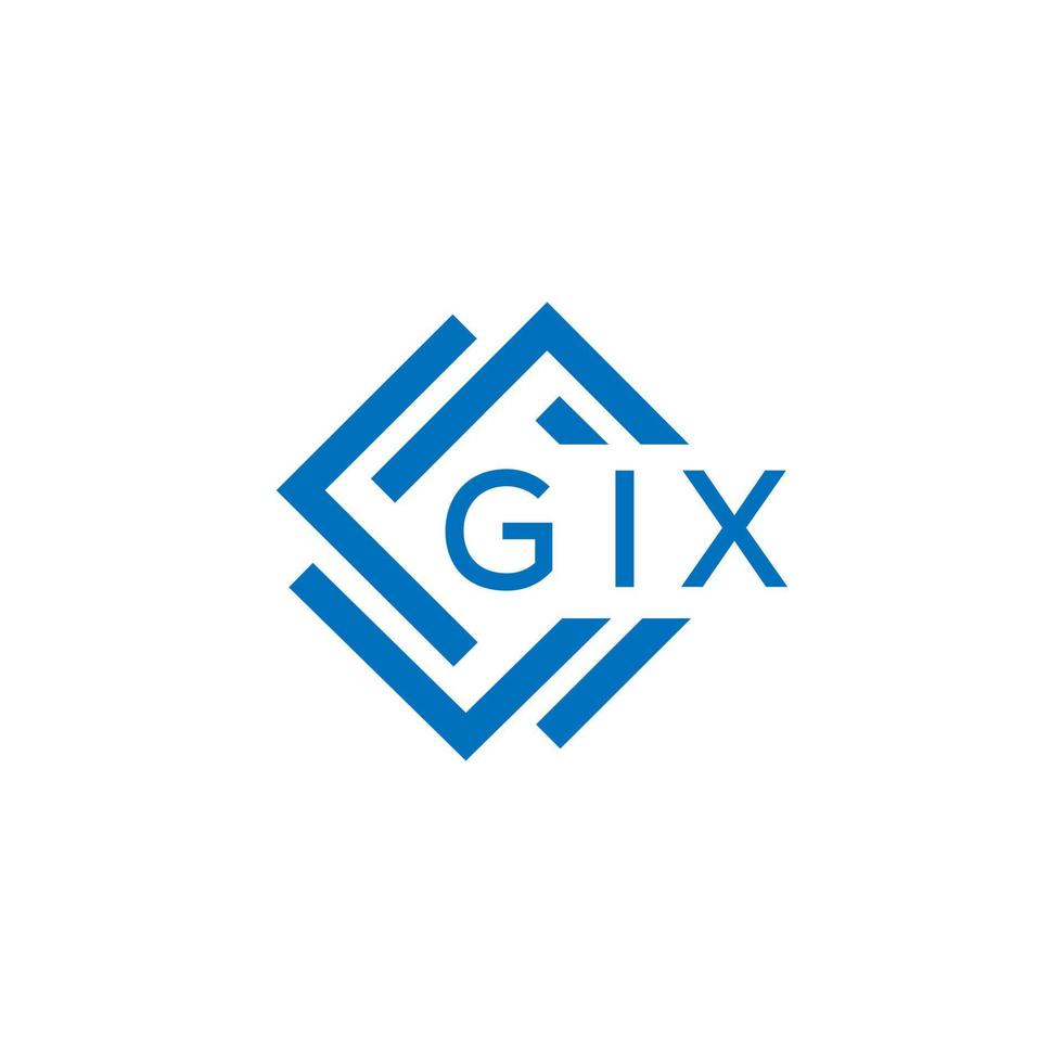 gix brief logo ontwerp Aan wit achtergrond. gix creatief cirkel brief logo concept. gix brief ontwerp. vector