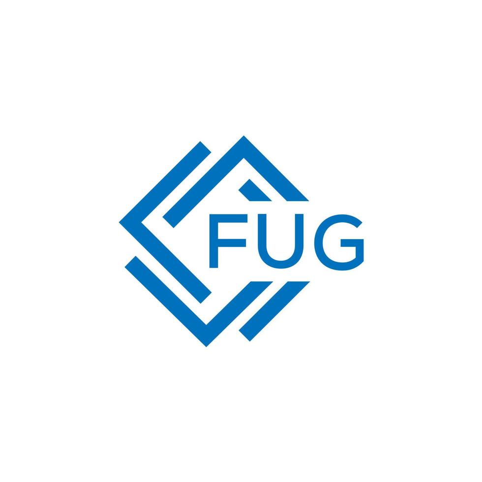 fug brief logo ontwerp Aan wit achtergrond. fug creatief cirkel brief logo concept. fug brief ontwerp. vector