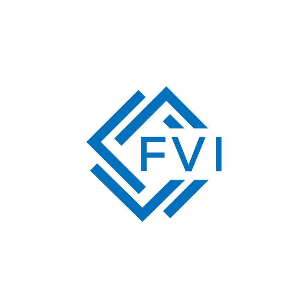 fvi brief logo ontwerp Aan wit achtergrond. fvi creatief cirkel brief logo concept. fvi brief ontwerp. vector