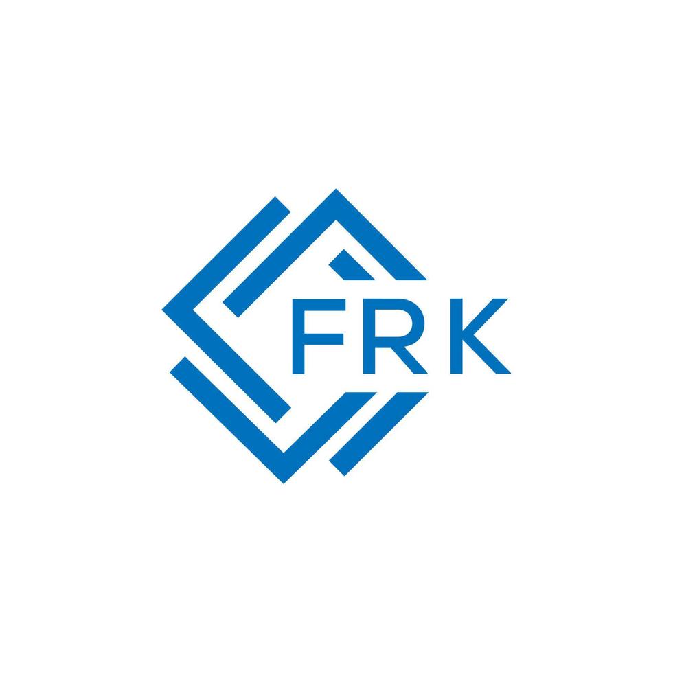 frk brief logo ontwerp Aan wit achtergrond. frk creatief cirkel brief logo concept. frk brief ontwerp. vector