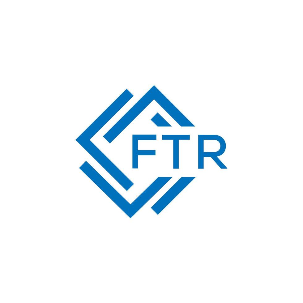ftr brief logo ontwerp Aan wit achtergrond. ftr creatief cirkel brief logo concept. ftr brief ontwerp. vector