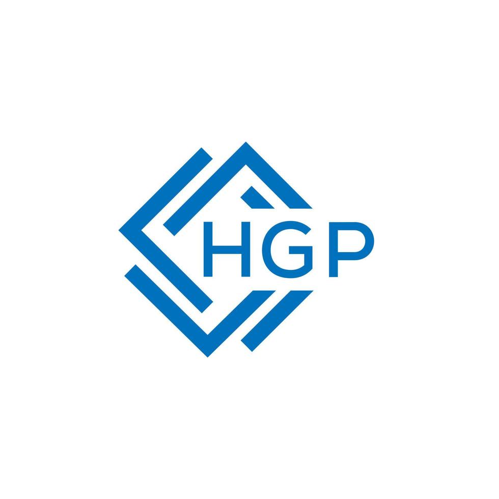 hgp brief logo ontwerp Aan wit achtergrond. hgp creatief cirkel brief logo concept. hgp brief ontwerp. vector