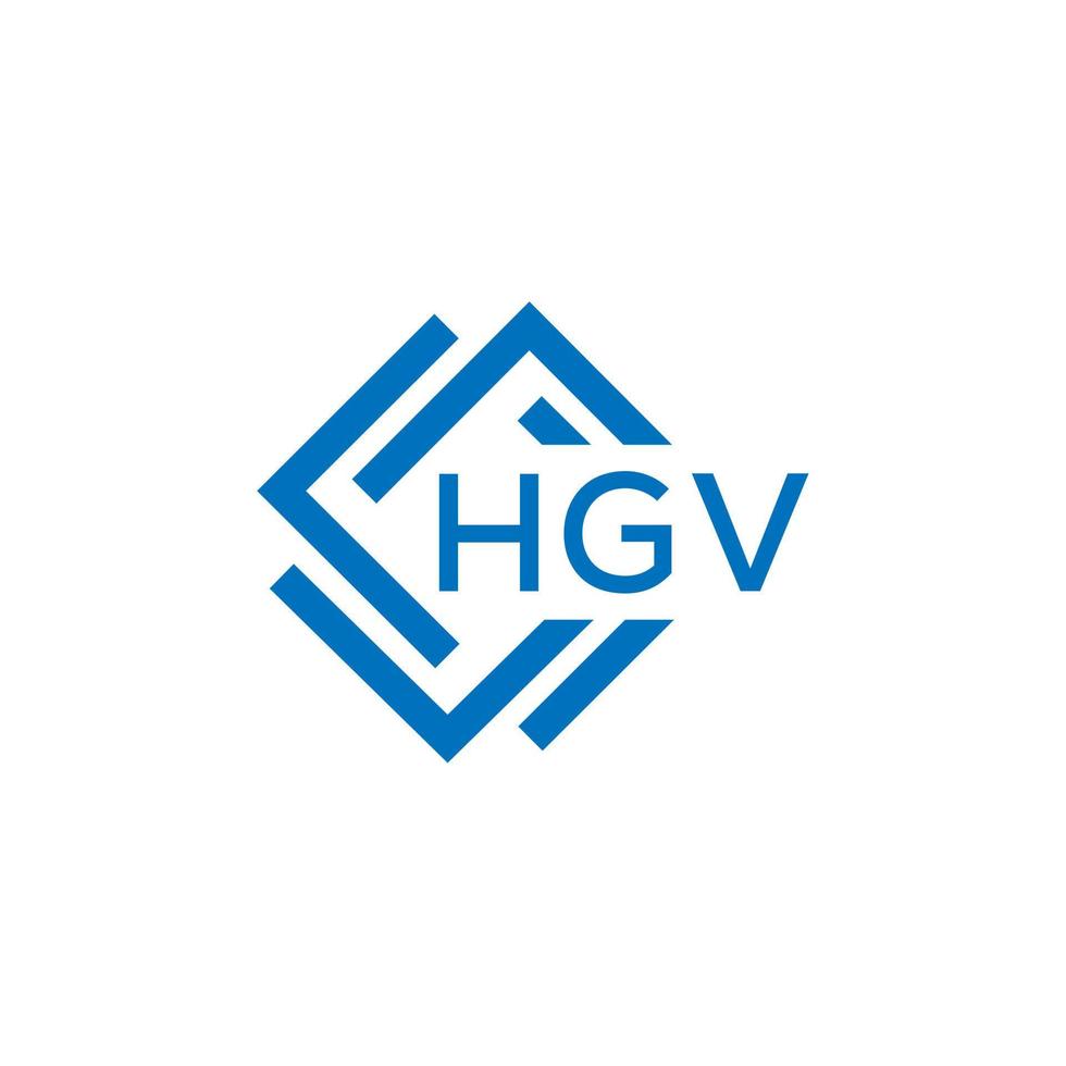 hgv brief ontwerp.hgv brief logo ontwerp Aan wit achtergrond. hgv creatief cirkel brief logo concept. hgv brief ontwerp. vector