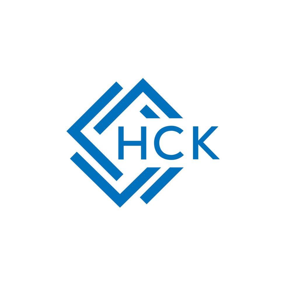 hck brief logo ontwerp Aan wit achtergrond. hck creatief cirkel brief logo concept. hck brief ontwerp. vector