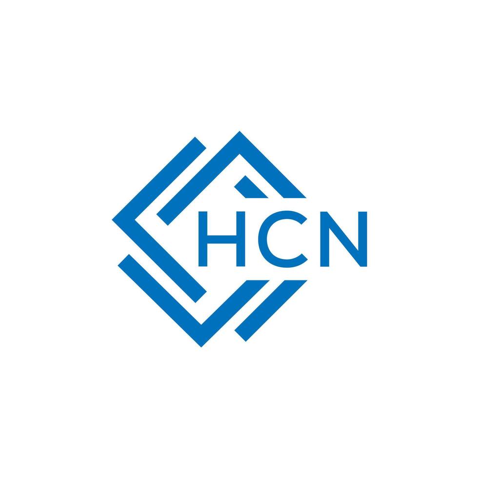 hcn brief logo ontwerp Aan wit achtergrond. hcn creatief cirkel brief logo concept. hcn brief ontwerp. vector