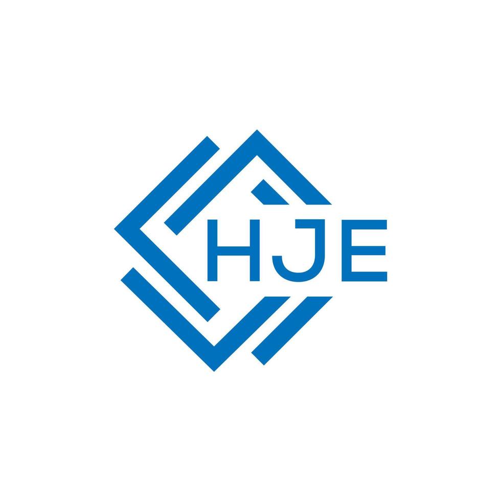 hje brief logo ontwerp Aan wit achtergrond. hje creatief cirkel brief logo concept. hje brief ontwerp. vector