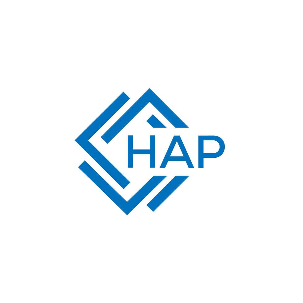 hap brief logo ontwerp Aan wit achtergrond. hap creatief cirkel brief logo concept. hap brief ontwerp. vector