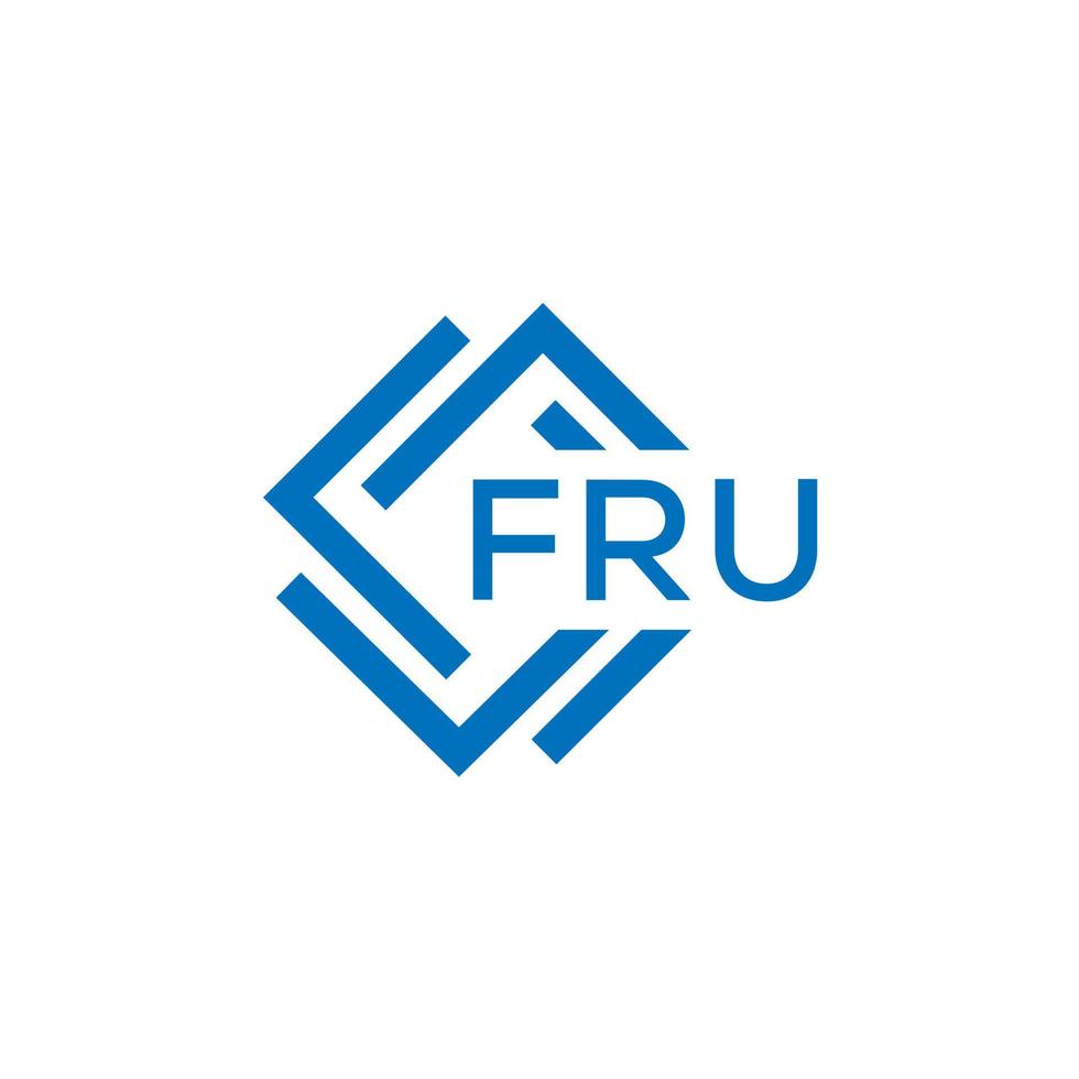 fru brief logo ontwerp Aan wit achtergrond. fru creatief cirkel brief logo concept. fru brief ontwerp. vector