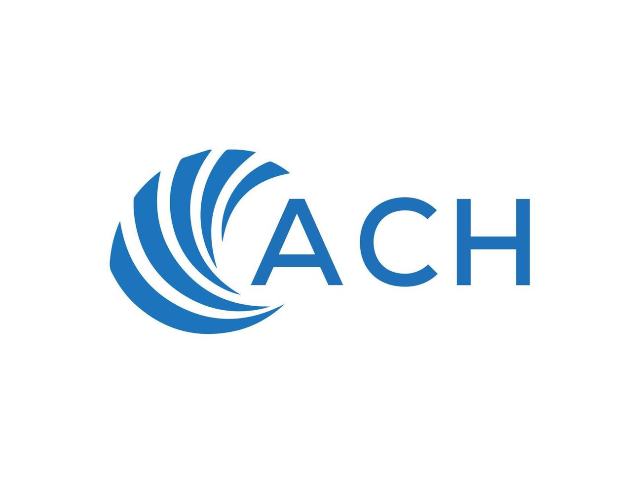 ach abstract bedrijf groei logo ontwerp Aan wit achtergrond. ach creatief initialen brief logo concept. vector