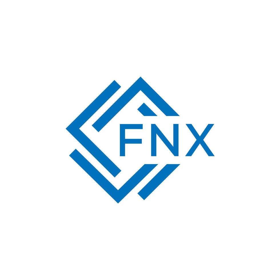 fnx brief logo ontwerp Aan wit achtergrond. fnx creatief cirkel brief logo concept. fnx brief ontwerp. vector