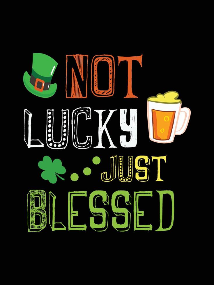 st. Patrick dag typografie kleurrijk Iers citaat vector belettering t-shirt ontwerp