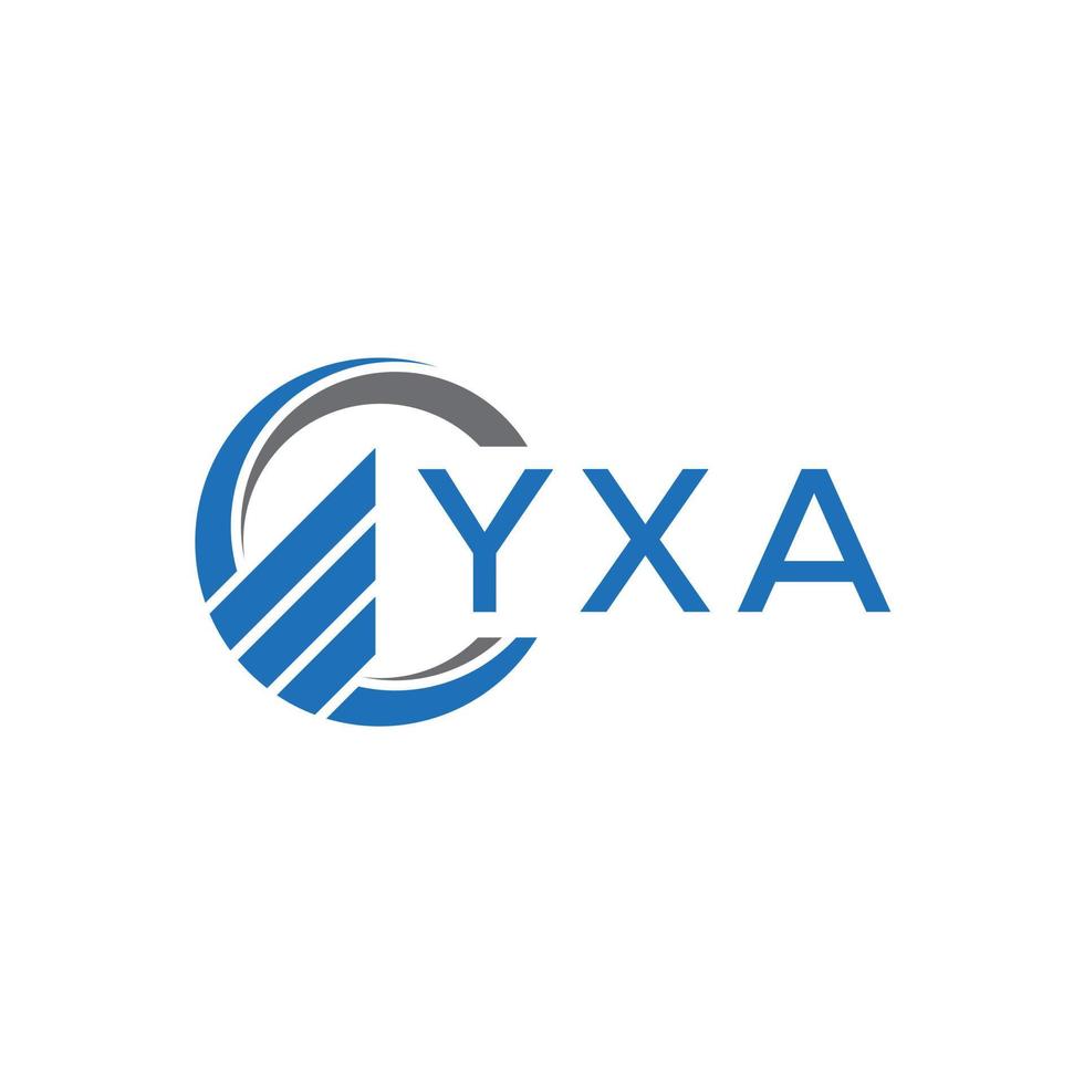 yxa vlak accounting logo ontwerp Aan wit achtergrond. yxa creatief initialen groei diagram brief logo concept. yxa bedrijf financiën logo ontwerp. vector