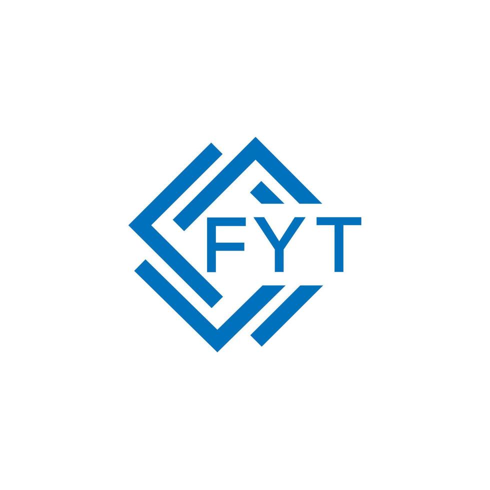 fyt brief logo ontwerp Aan wit achtergrond. fyt creatief cirkel brief logo concept. fyt brief ontwerp. vector