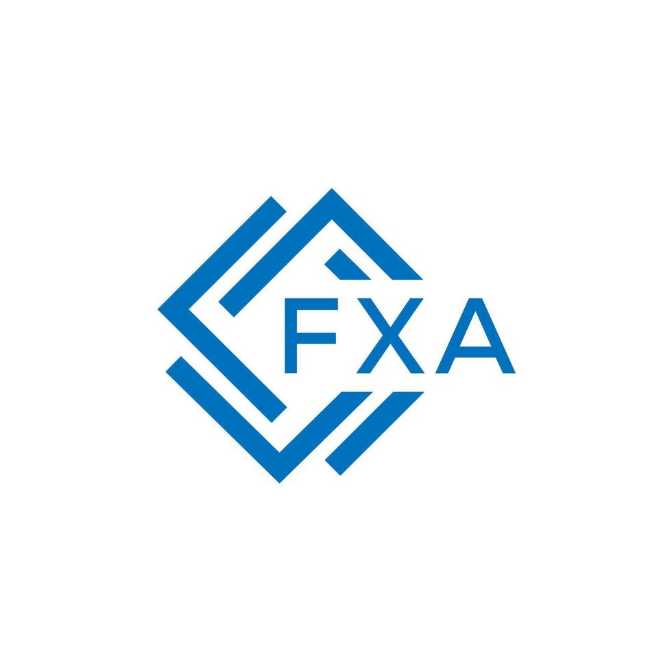 fxa brief logo ontwerp Aan wit achtergrond. fxa creatief cirkel brief logo concept. fxa brief ontwerp. vector