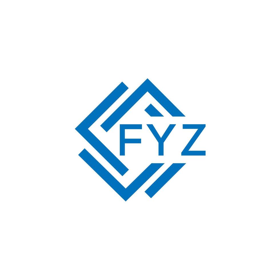 fyz brief logo ontwerp Aan wit achtergrond. fyz creatief cirkel brief logo concept. fyz brief ontwerp. vector