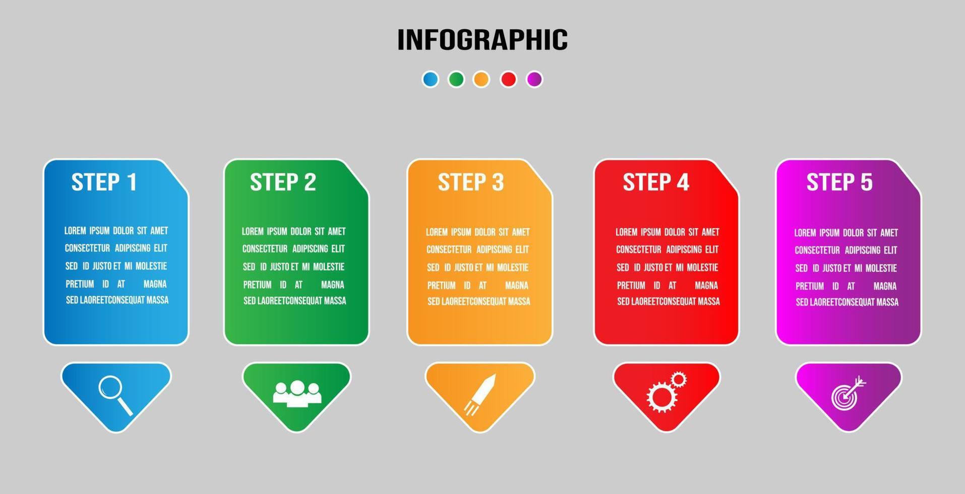 tijdlijn info grafiek ontwerp vector en afzet pictogrammen kan worden gebruikt voor workflow lay-out, diagram, jaar- rapport, web ontwerp. bedrijf concept met pictogrammen opties, stap of werkwijze. illustratie vector