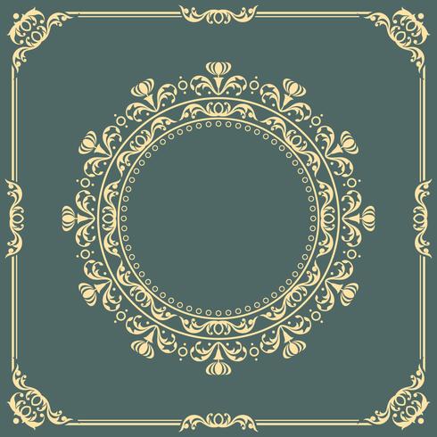 art nouveau frame vector