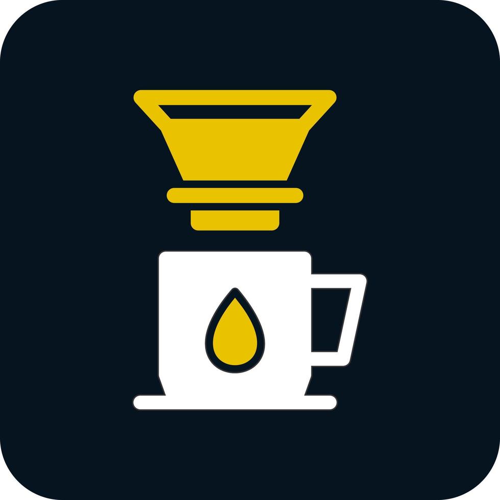 koffie druppelaar vector icoon ontwerp