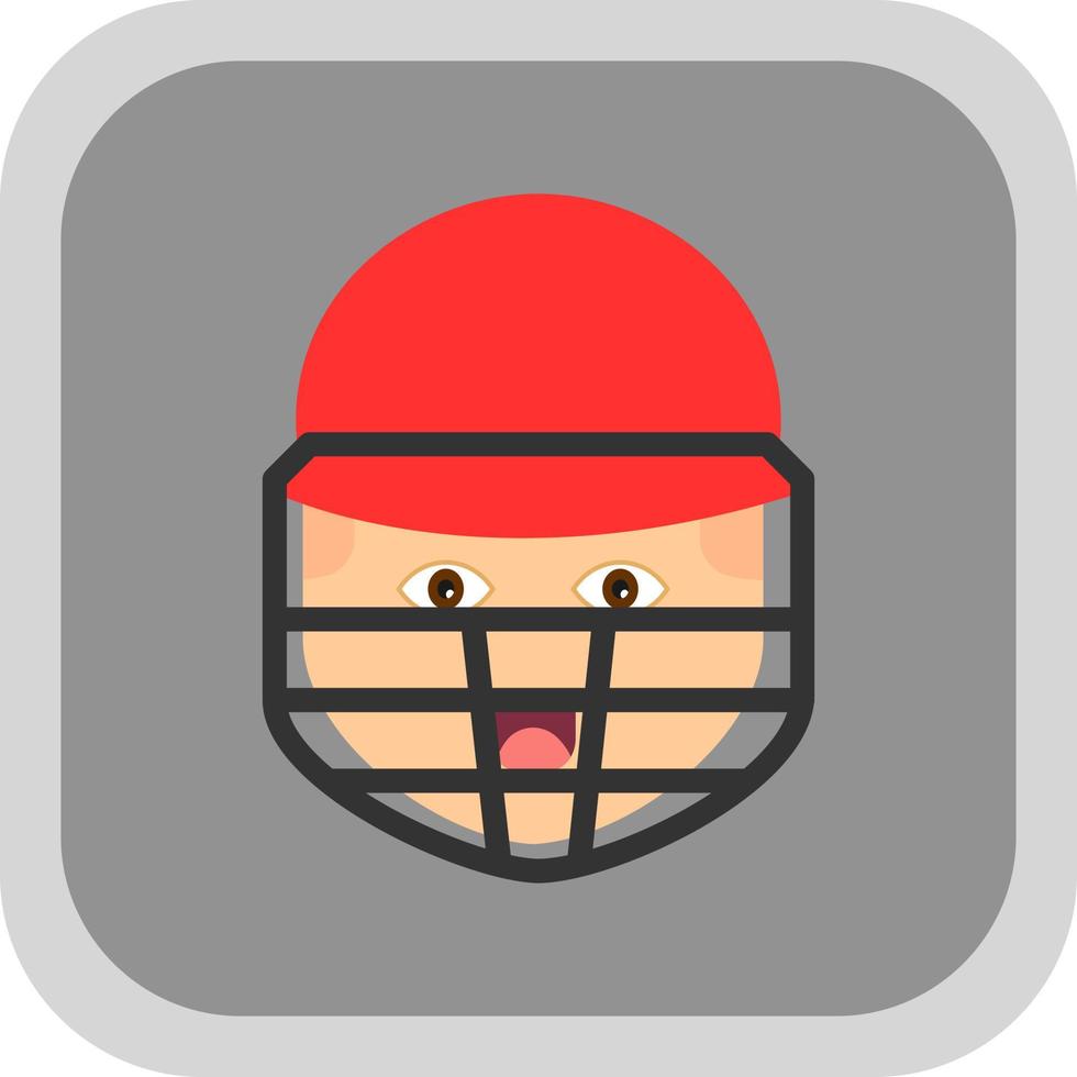 cricketspeler vector icoon ontwerp