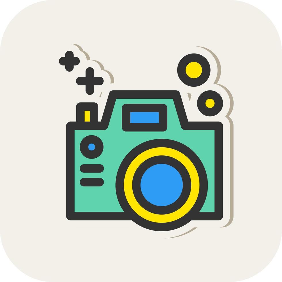 kleur camera vector icoon ontwerp