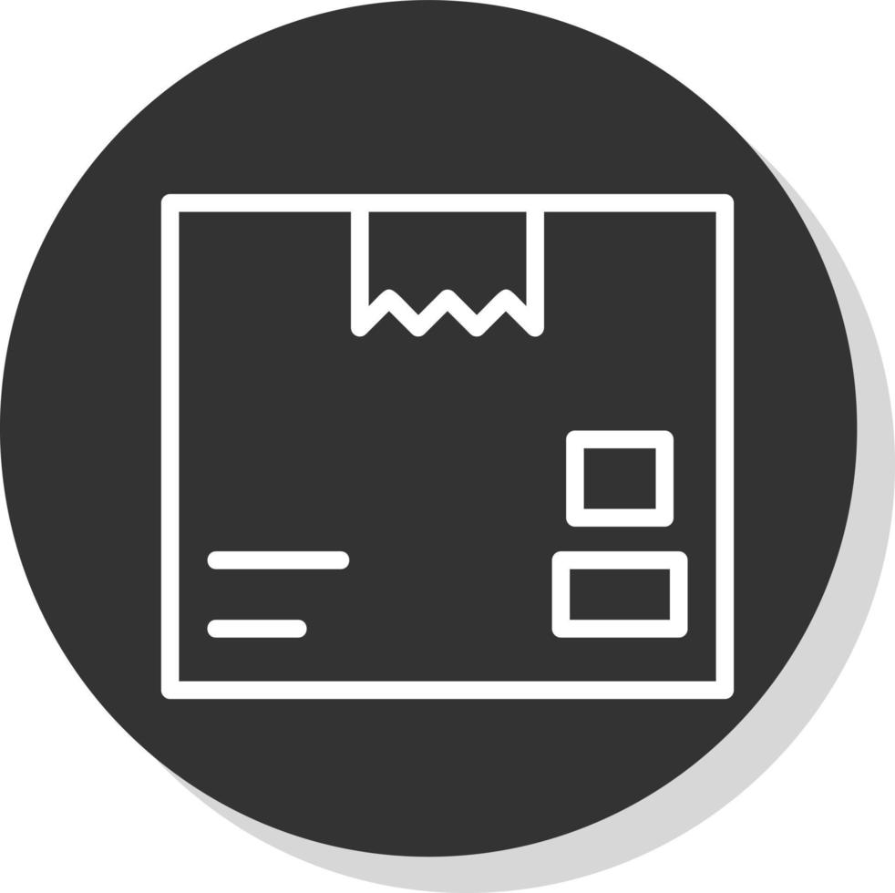 pakket doos vector icoon ontwerp