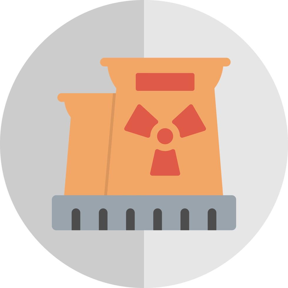 nucleair fabriek vector icoon ontwerp