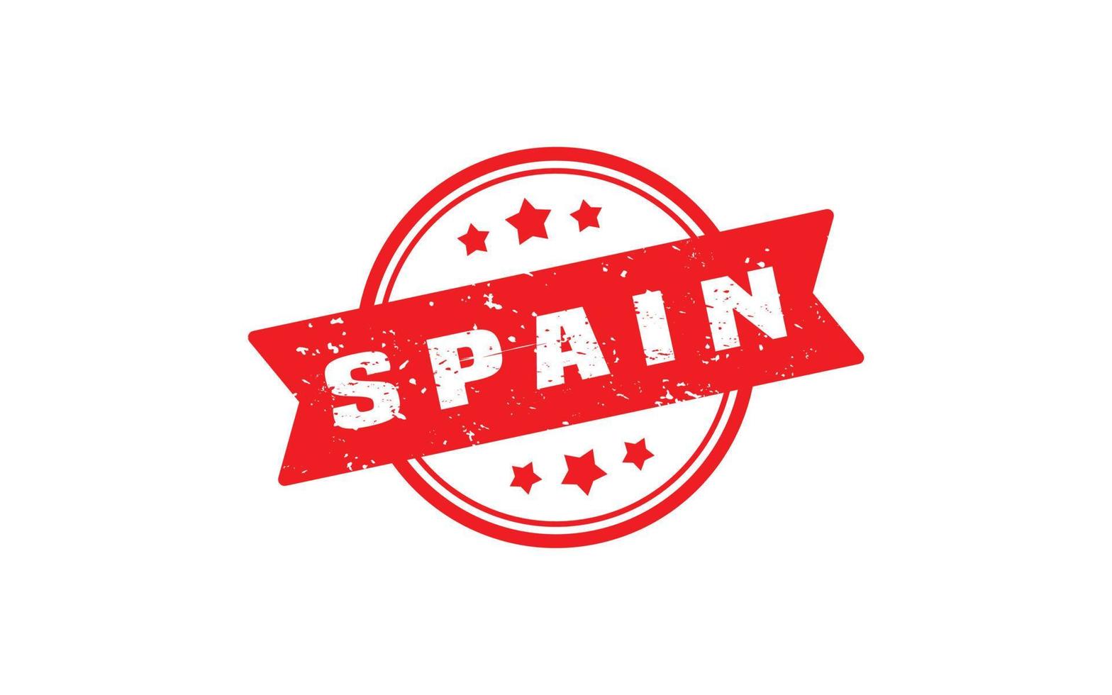 Spanje postzegel rubber met grunge stijl Aan wit achtergrond vector
