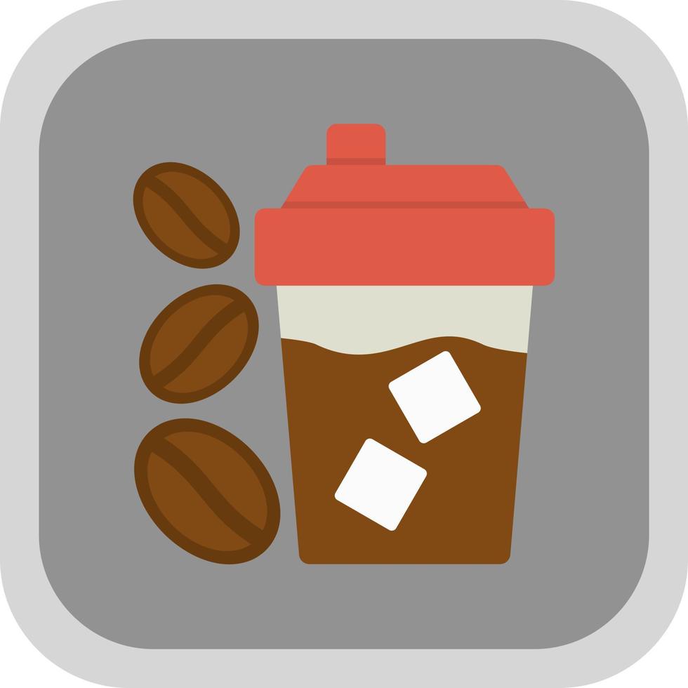 bevroren koffie vector icoon ontwerp