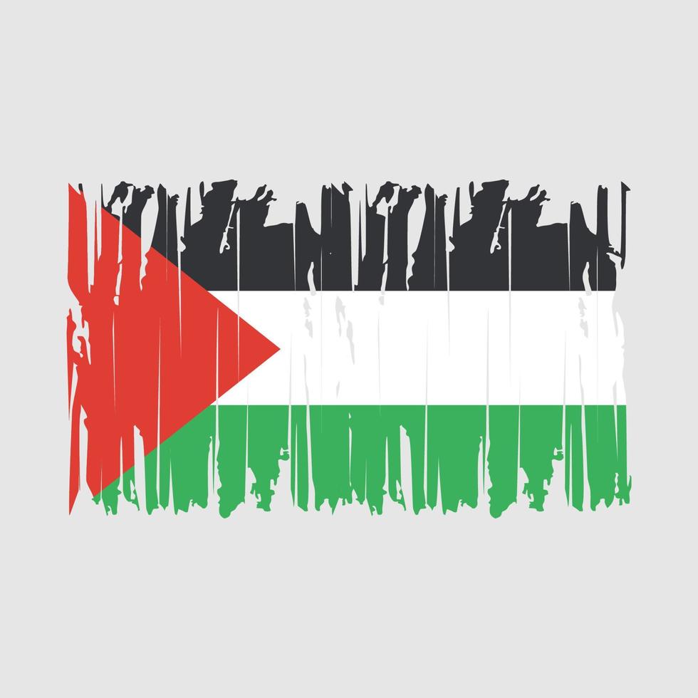 Palestina vlag borstel vector illustratie