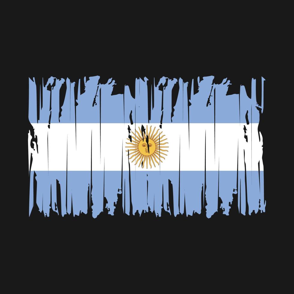 Argentinië vlag borstel vector illustratie