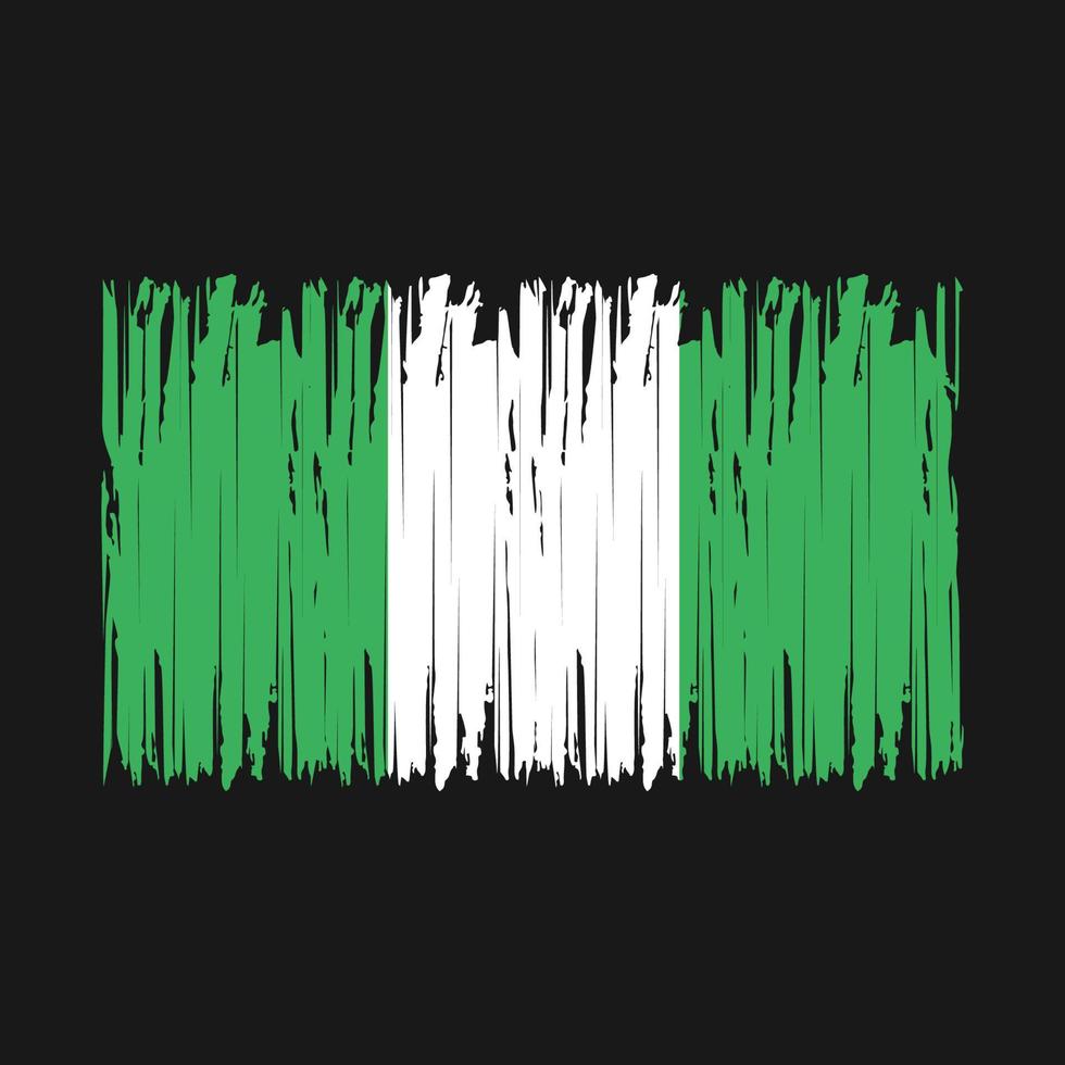 nigeria vlag borstel vector