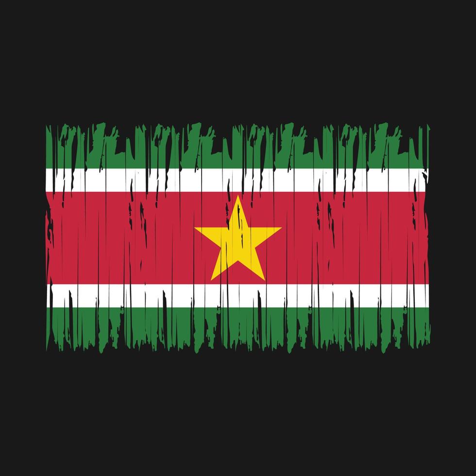 surinaamse vlagborstel vector