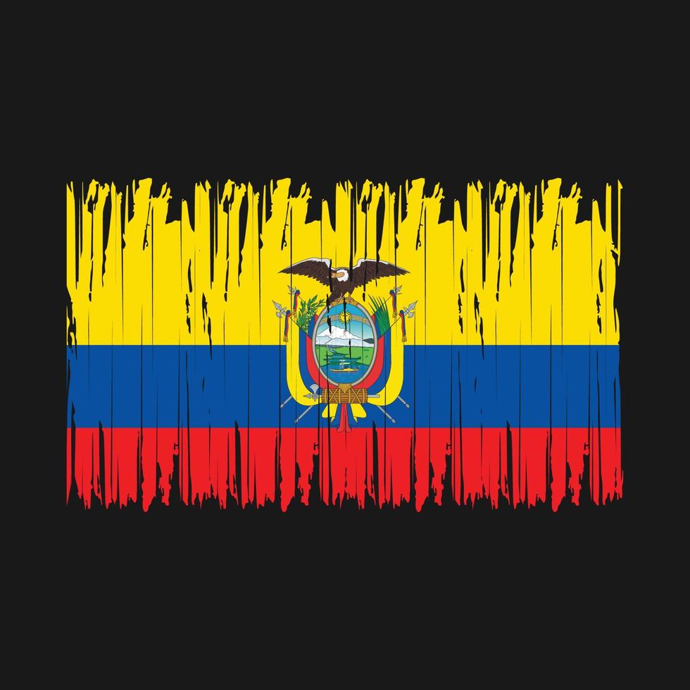 ecuador vlag borstel vector