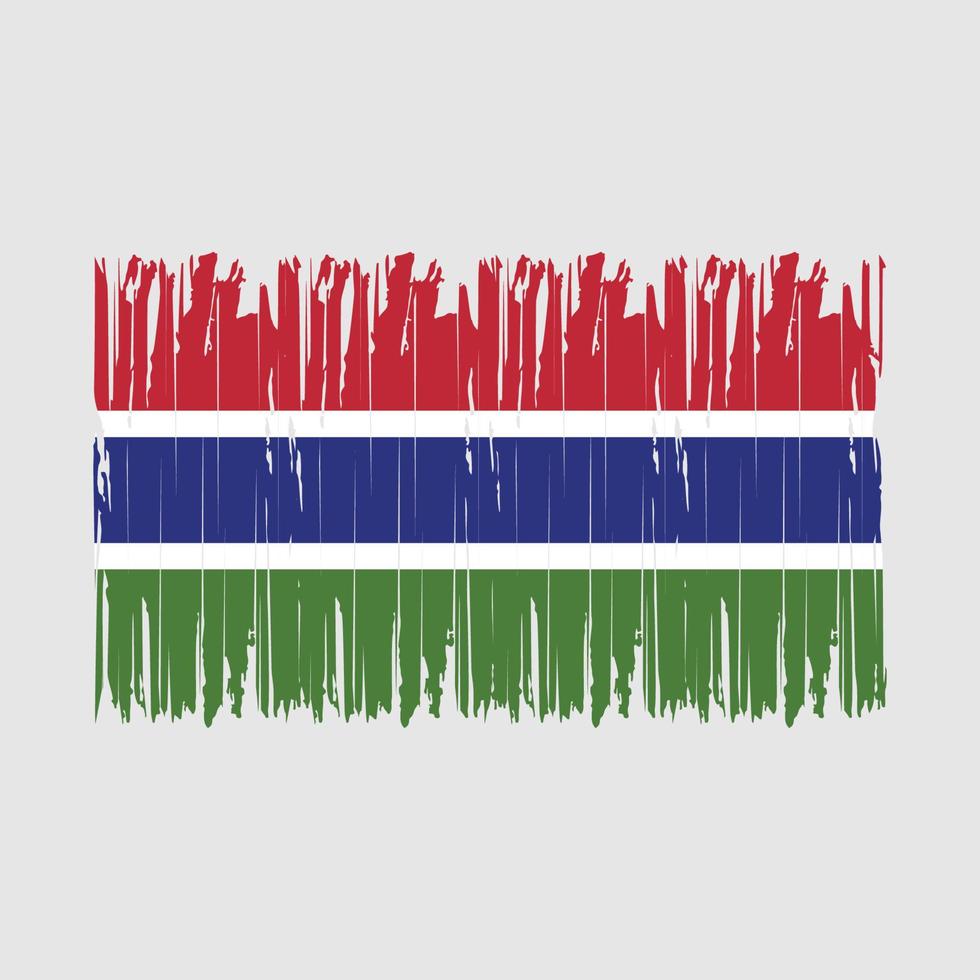 Gambia vlag borstel vector